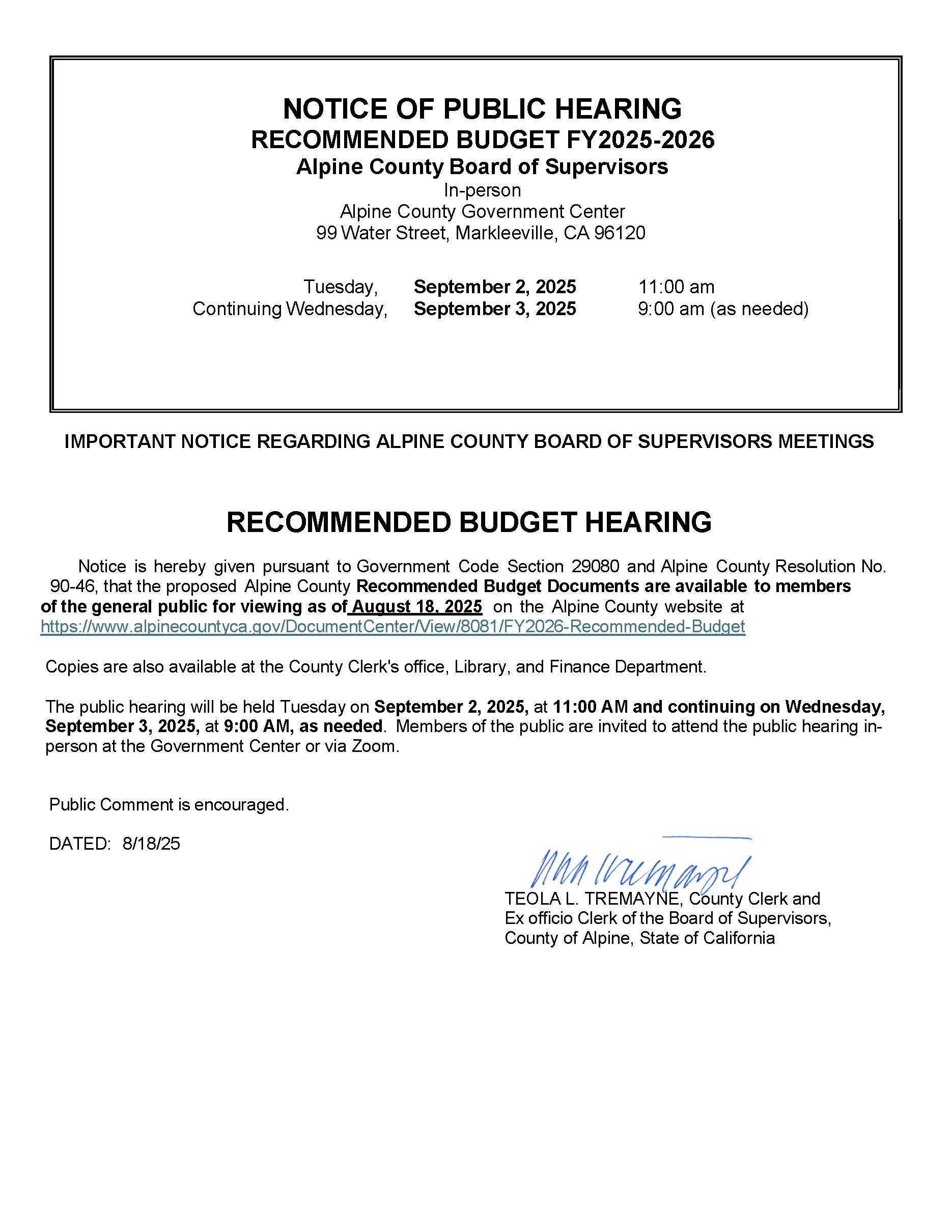 PHN Budget Hearing 09-02-2025