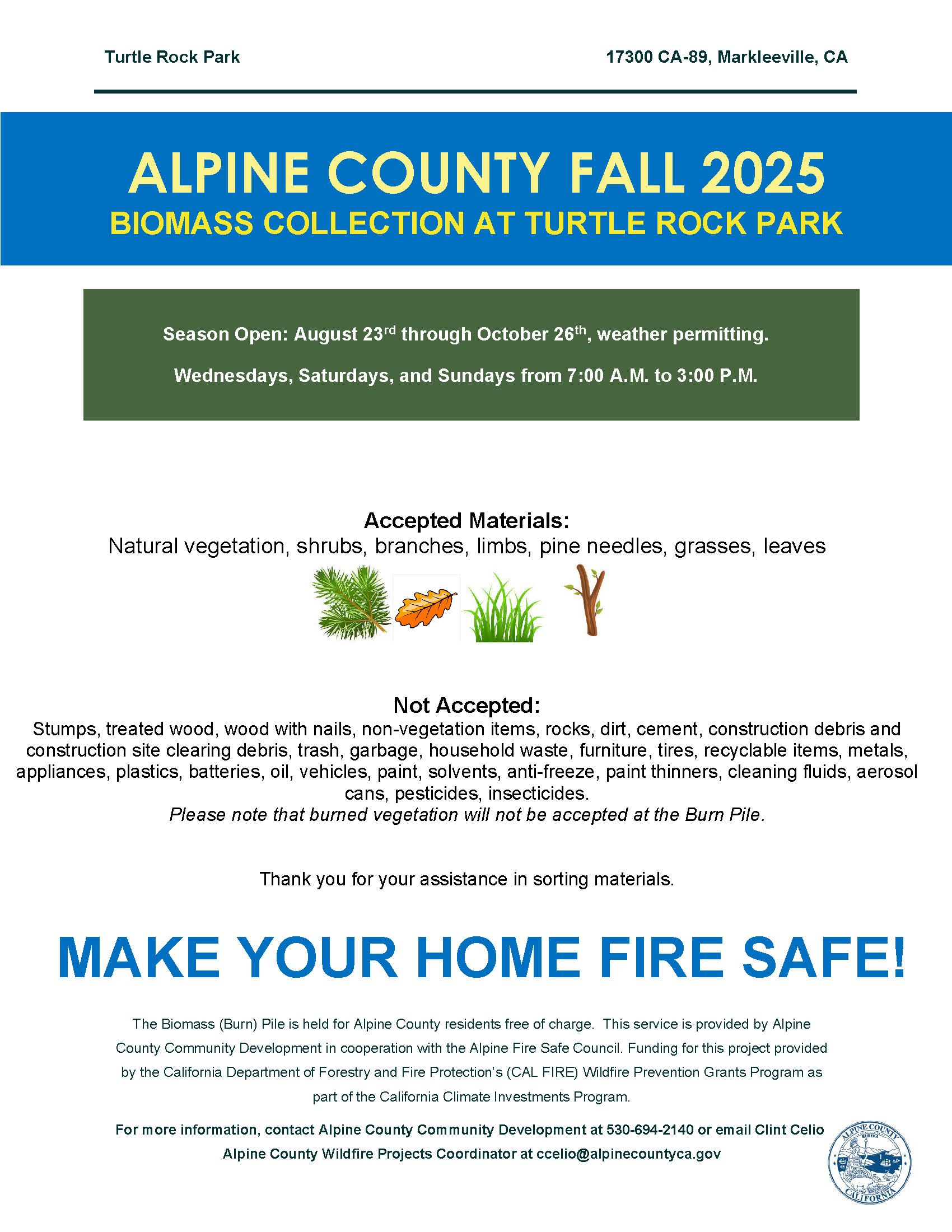 Biomass (Burn) Pile Flyer August 2025