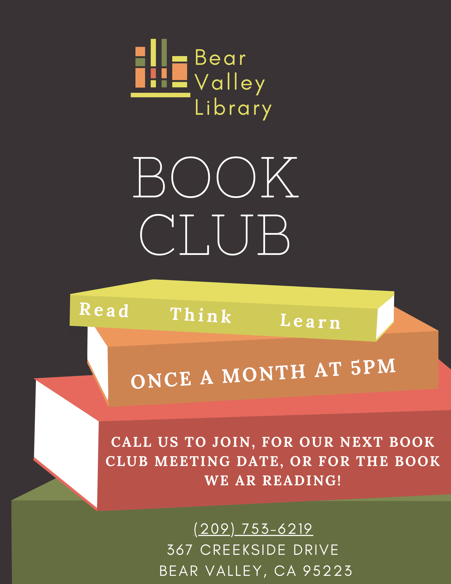 Bear Valley Library Bookclub